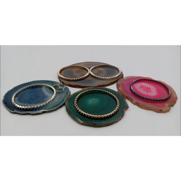 Kendra Scott Remy Stackable Bracelets Mixed Metal Spiky - Picture 3 of 6